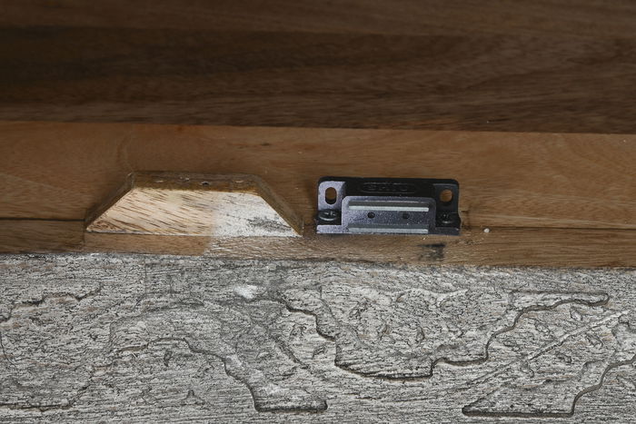 DKD Home Decor Mueble TV Gris Madera 200 x 40 x 61 cm