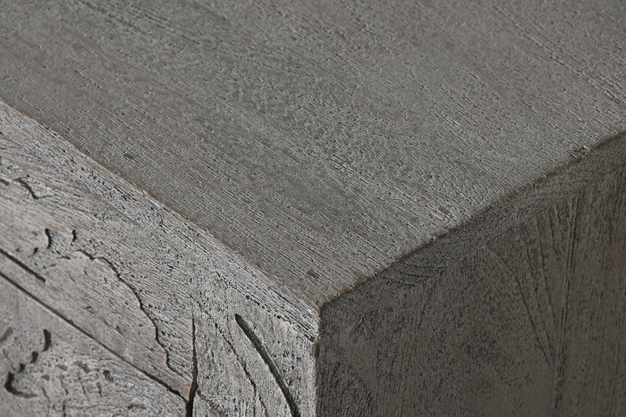 DKD Home Decor Mueble TV Gris Madera 200 x 40 x 61 cm