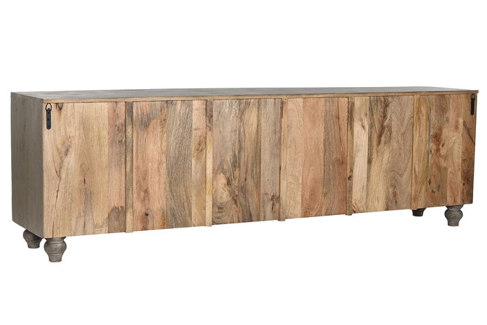 DKD Home Decor Mueble TV Gris Madera 200 x 40 x 61 cm