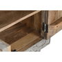 DKD Home Decor Mueble TV Madera Tallada Gris 200x40x61