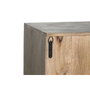 DKD Home Decor Mueble TV Madera Tallada Gris 200x40x61