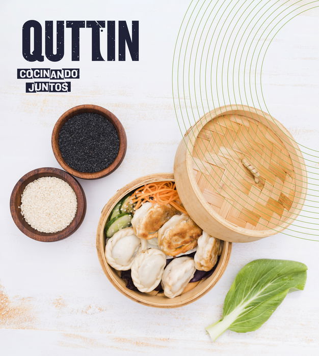 Quttin Vaporera Bambú 2 Pisos 20 cm x 8.5 cm (12 Unidades)