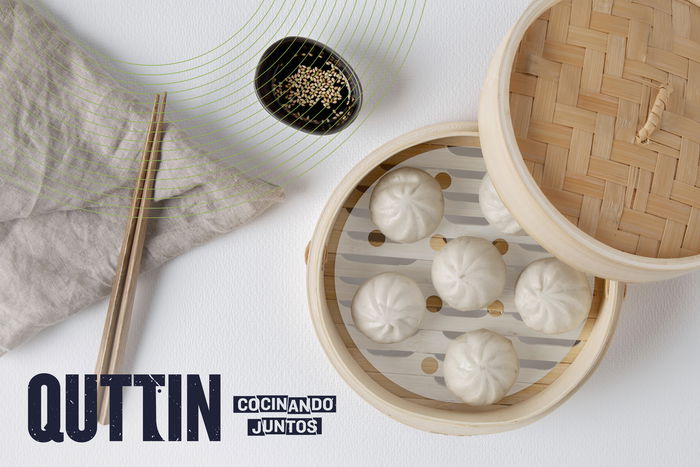 Quttin Vaporera Bambú 2 Pisos 20 cm x 8.5 cm (12 Unidades)