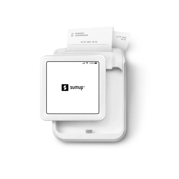 SumUp Solo Terminal Punto Venta Datafono Wi-Fi 4G Batería Pago Contactless Chip & PIN Apple Pay Google Pay Blanco