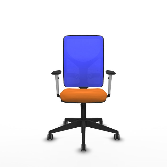 PIQUERAS Y CRESPO Silla de oficina Motilla con mecanismo Sincro Naranja y Azul PIQUERAS Y CRESPO Silla de oficina Motilla con mecanismo Sincro Naranja y Azul