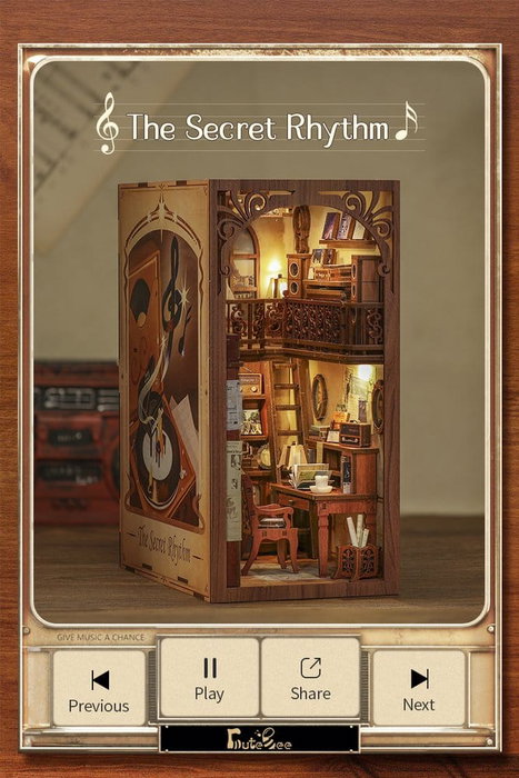 Maqueta Book Nook The Secret Rhythm 23 x 11 cm