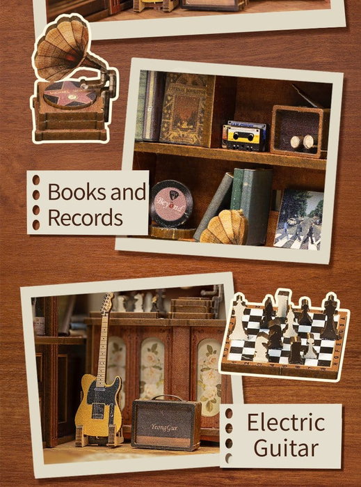 Maqueta Book Nook The Secret Rhythm 23 x 11 cm