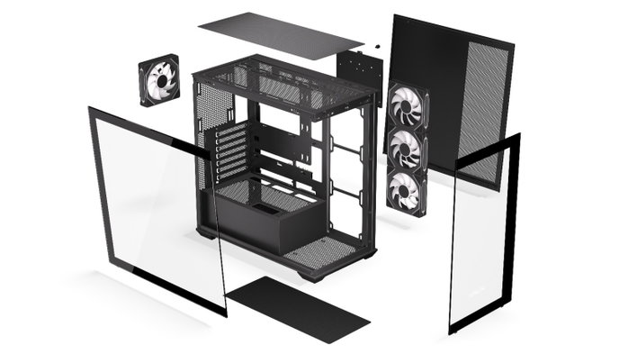 Krux Exo Gabinete Gaming con Ventiladores ARGB 120mm y Compatibilidad con Placas Hidden-Connector Krux Exo Gabinete Gaming con Ventiladores ARGB 120mm y Compatibilidad con Placas Hidden-Connector