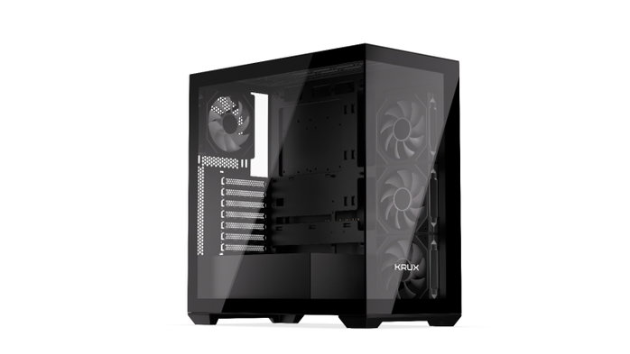 Krux Exo Gabinete Gaming con Ventiladores ARGB 120mm y Compatibilidad con Placas Hidden-Connector Krux Exo Gabinete Gaming con Ventiladores ARGB 120mm y Compatibilidad con Placas Hidden-Connector