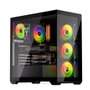 Krux Exo Gabinete Gaming con Ventiladores ARGB 120mm y Compatibilidad con Placas Hidden-Connector