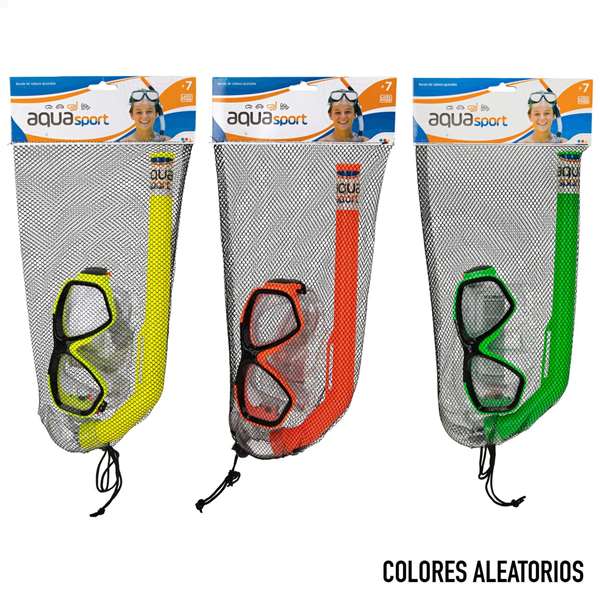 Color Baby Máscara de Buceo con Tubo de Respiración Junior (+7 Años) en Bolsa - Modelos Surtidos