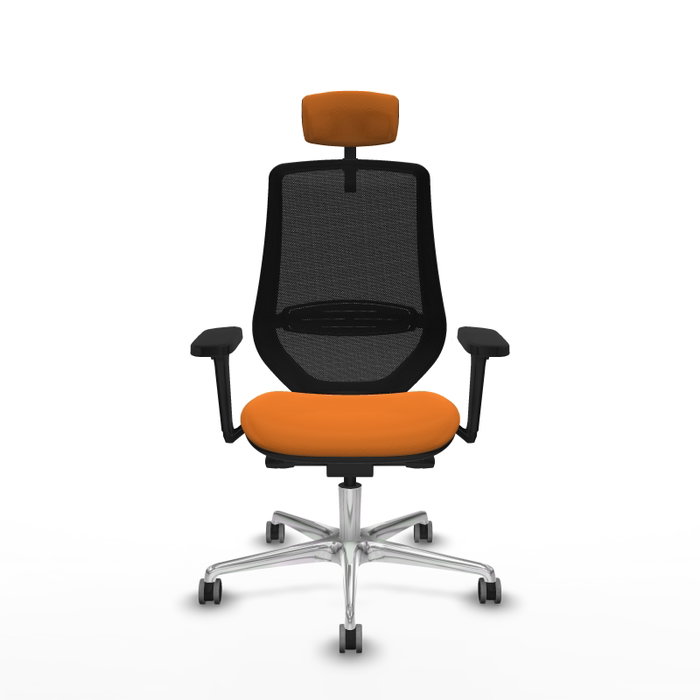PIQUERAS Y CRESPO Silla de oficina Mardos Naranja y Negro