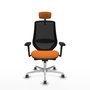 PIQUERAS Y CRESPO Silla de oficina Mardos Naranja y Negro