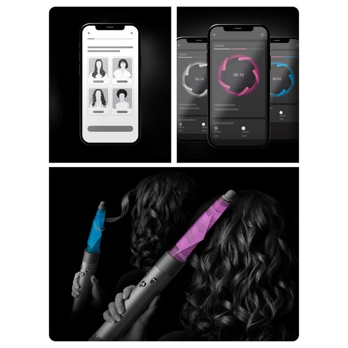 Dyson Airwrap i.d. Multi-Haarstyler (Ceramic Patina/Topaz) Herramienta de Peinado con Múltiples Accesorios