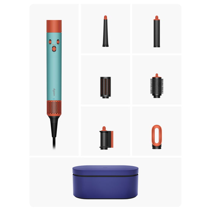 Dyson Airwrap i.d. Multi-Haarstyler (Ceramic Patina/Topaz) Herramienta de Peinado con Múltiples Accesorios