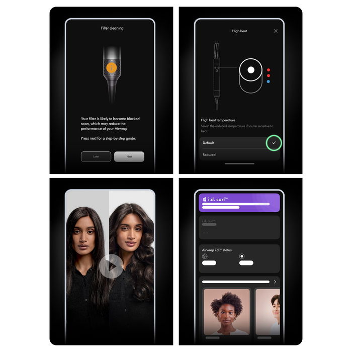 Dyson Airwrap i.d. Multi-Haarstyler (Ceramic Patina/Topaz) Herramienta de Peinado con Múltiples Accesorios