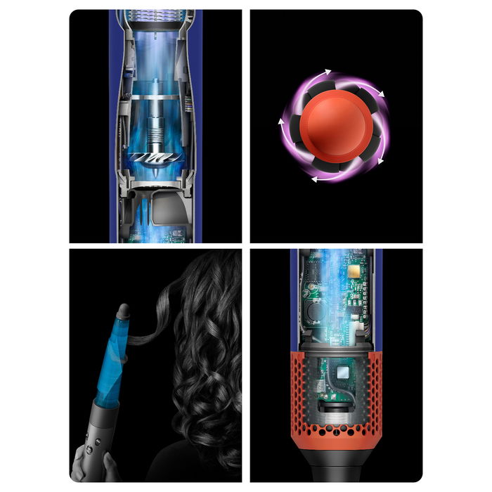 Dyson Airwrap i.d. Multi-Haarstyler (Ceramic Patina/Topaz) Herramienta de Peinado con Múltiples Accesorios