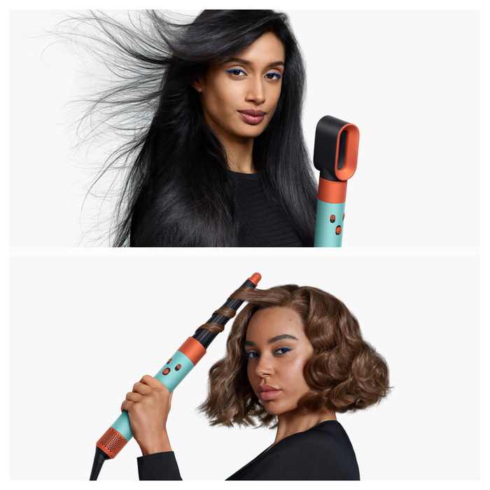 Dyson Airwrap i.d. Multi-Haarstyler (Ceramic Patina/Topaz) Herramienta de Peinado con Múltiples Accesorios