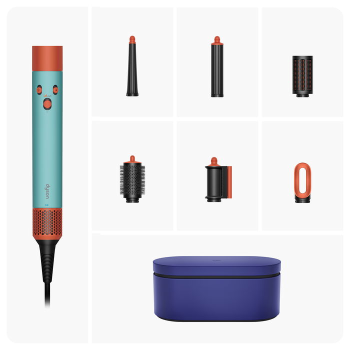 Dyson Airwrap i.d. Multi-Haarstyler (Ceramic Patina/Topaz) Herramienta de Peinado con Múltiples Accesorios
