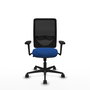 PIQUERAS Y CRESPO Silla de oficina Zulema con mecanismo Sincro, Azul y Negro