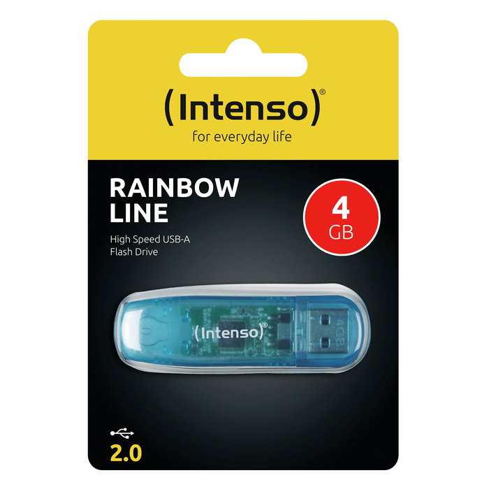 Pendrive intenso 4gb rainbow line azul Pendrive intenso 4gb rainbow line azul