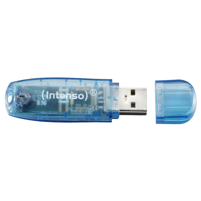 Intenso Rainbow Line 4GB Azul Transparente