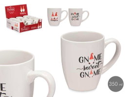 Vessia Taza de Porcelana Sweet Gnome 350 ml - Surtidos Aleatorios - Apta Microondas y Lavavajillas - 12x10x8.2 cm (Set de 27)