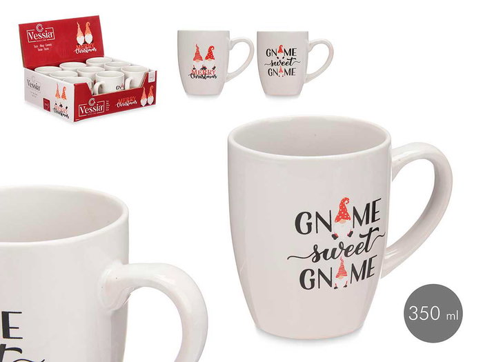 Vessia Taza de Porcelana Sweet Gnome 350 ml - Surtidos Aleatorios - Apta Microondas y Lavavajillas - 12x10x8.2 cm (Set de 27) Vessia Taza de Porcelana Sweet Gnome 350 ml - Surtidos Aleatorios - Apta Microondas y Lavavajillas - 12x10x8.2 cm (Set de 27)