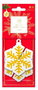 Aroma Car Ambientador de habitación Xmas 3D Snowflake Canela