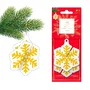 Aroma Car Ambientador de Habitación Xmas 3D Snowflake Canela