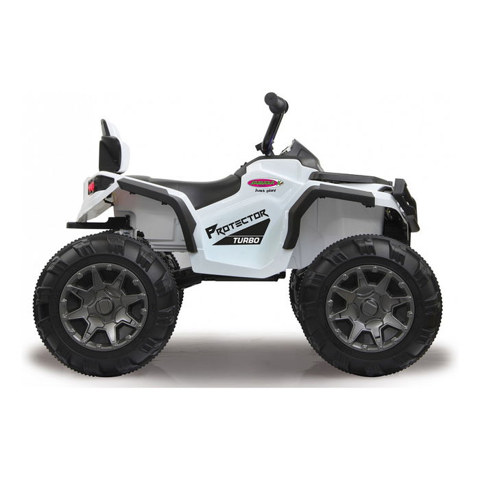 Jamara Quad Protector Ride-on Eléctrico para Niños 12V, Operado Remotamente, 3 a 6 Años, Negro y Blanco - 4 Ruedas Sólidas, Bocina Sonora, Adecuado para Exteriores Jamara Quad Protector Ride-on Eléctrico para Niños 12V, Operado Remotamente, 3 a 6 Años, Negro y Blanco - 4 Ruedas Sólidas, Bocina Sonora, Adecuado para Exteriores