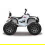 Jamara Quad Protector Ride-on Eléctrico para Niños 12V, Operado Remotamente, 3 a 6 Años, Negro y Blanco - 4 Ruedas Sólidas, Bocina Sonora, Adecuado para Exteriores