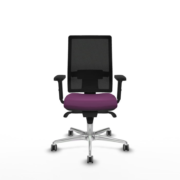 PIQUERAS Y CRESPO Silla de oficina Horna Morado y Negro
