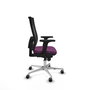 PIQUERAS Y CRESPO Silla de oficina Horna Morado y Negro