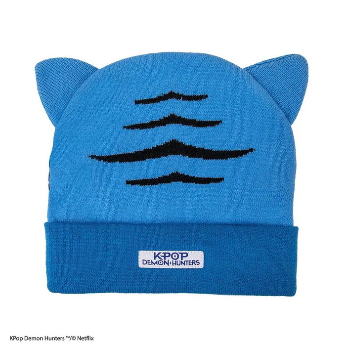 Cinereplicas Gorro Bonnet Derpy KPop Demon Hunters Azul - Diseño Anime Oficial Netflix, Orejas 3D, Unisex