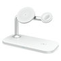 RealPower ChargeAir MAG Estación de Carga Inalámbrica con MagSafe, 15W, 3 Dispositivos, USB-C, 1m Cable, Color Blanco