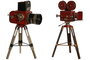 DKD Home Decor Decoración Metal Cámara Surtido de 2 unidades