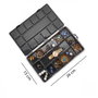 Aberto Design Joyero ORG-2018 Negro para Joyas y Accesorios Organizador con Cierre de Seguridad 26x15x3.5cm
