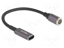 DeLOCK Cable de carga USB Type-C™ a conector magnético de 8 pines, 15 cm