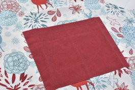DKD Home Decor Delantal Navidad Moderna Azul Celeste Rojo 0.2 x 80 x 60 cm Algodón Polyester Set de 2 (4 Unidades)