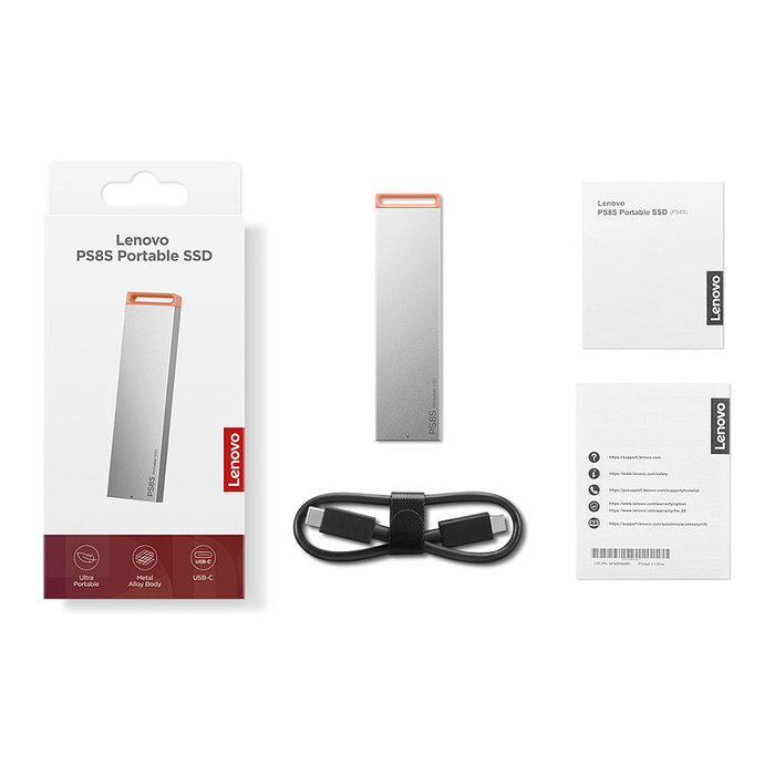 Lenovo PS8S 2TB Externo USB 3.2 Gen 2 USB-C - Cool Gray Lenovo PS8S 2TB Externo USB 3.2 Gen 2 USB-C - Cool Gray