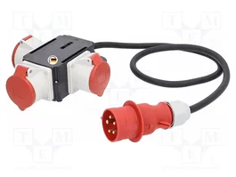 AS SCHWABE Cuadro de distribución H07RN-F 5G6mm2 con 3 tomas