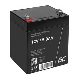 Green Cell AGM27 Batería Plomo Ácido Sellada (VRLA) 12V 5Ah, 1 Unidad, Color Negro, 5 Años de Duración