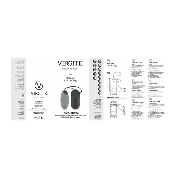 Huevo Vibrador Virgite Negro