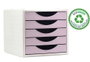 Archivo 2000 Módulo Organizador Ecogreen Archivotec 5 Cajones Rosa Pastel