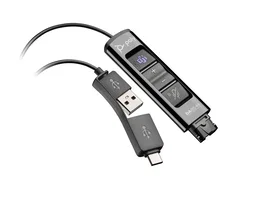 Poly DA85-M USB a QD Adaptador Negro Compatible con TAA