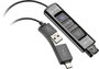 HP Poly DA85-M Adaptador de USB a QD Negro
