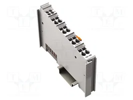 WAGO 750-600 Terminal de extremo para bus gris claro con resistencia de terminación