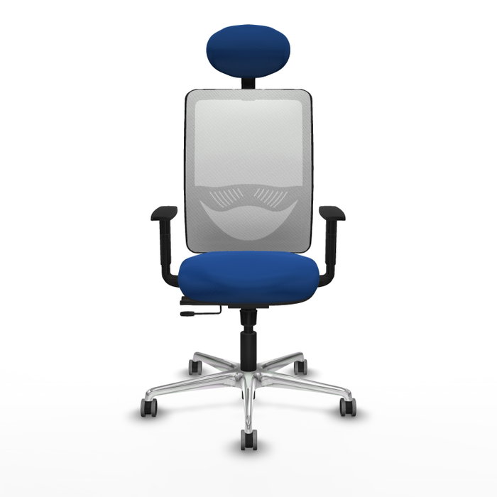 PIQUERAS Y CRESPO Silla de oficina Zulema Azul y Blanco