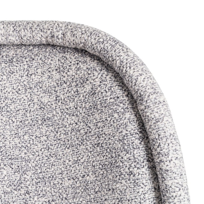 Silla Jaspeado Gris-Blanco Tejido-Metal 56 X 56 X 78 cm (Set de 2)